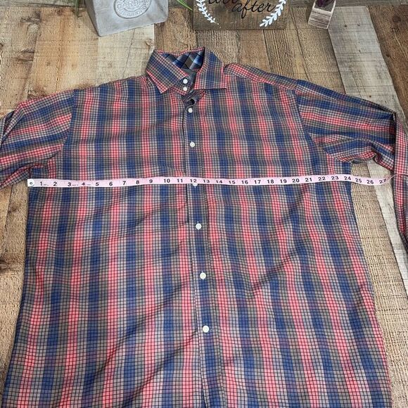 Thomas dean long sleeve plaid shirt - Picture 7 of 9